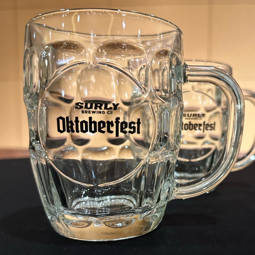 2 Set Surly Brewing Oktoberfest glass beer mug 2024